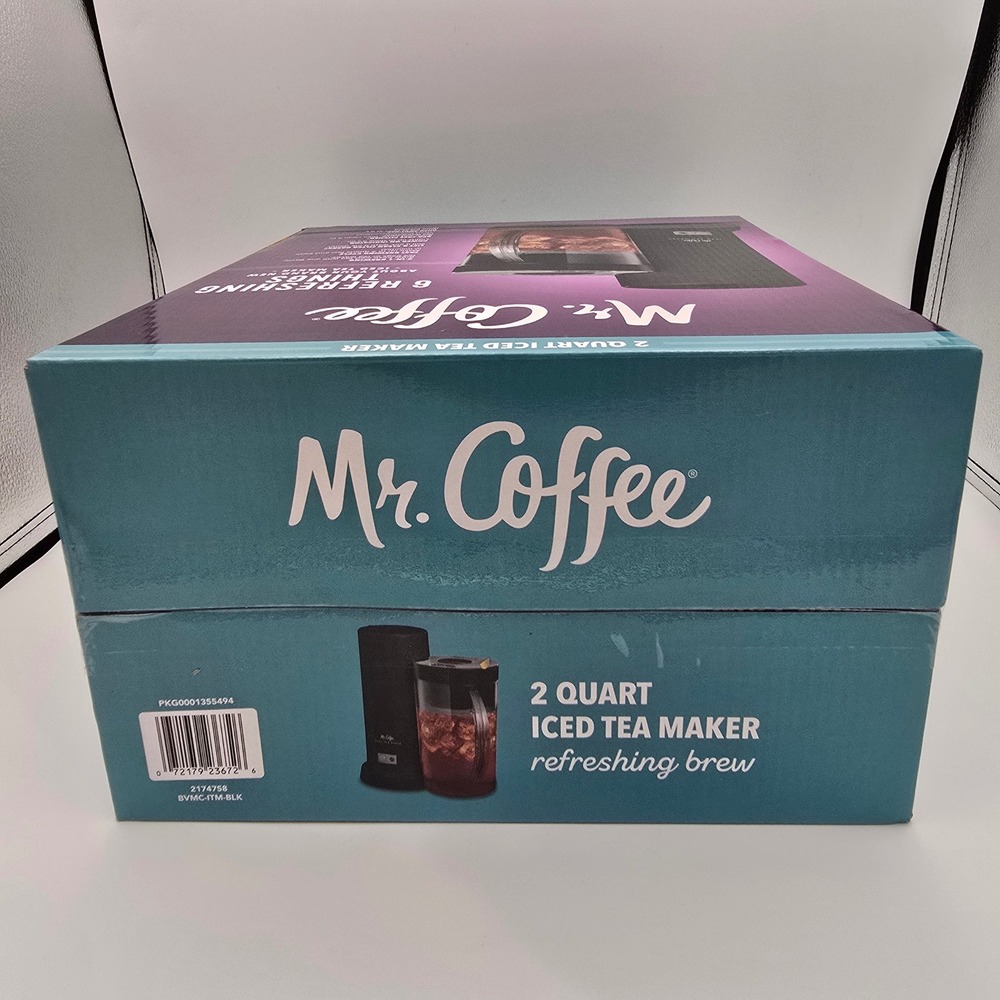 Mr. Coffee 2 Quart Iced Tea Maker Black BVMC-ITM-BLK Refreshing Brew New - Picture 7 of 8